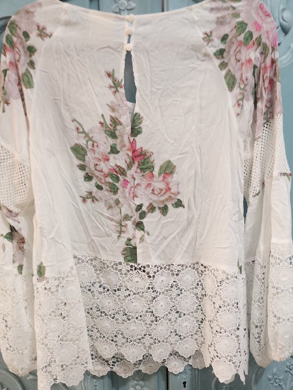 Tracy Reese Anthropologie Floral Lace Blouse Never Worn Rare - Picture 9 of 10
